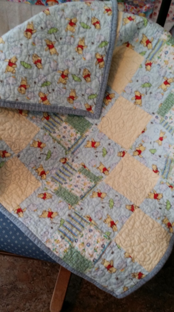 flannel baby quilt for charity